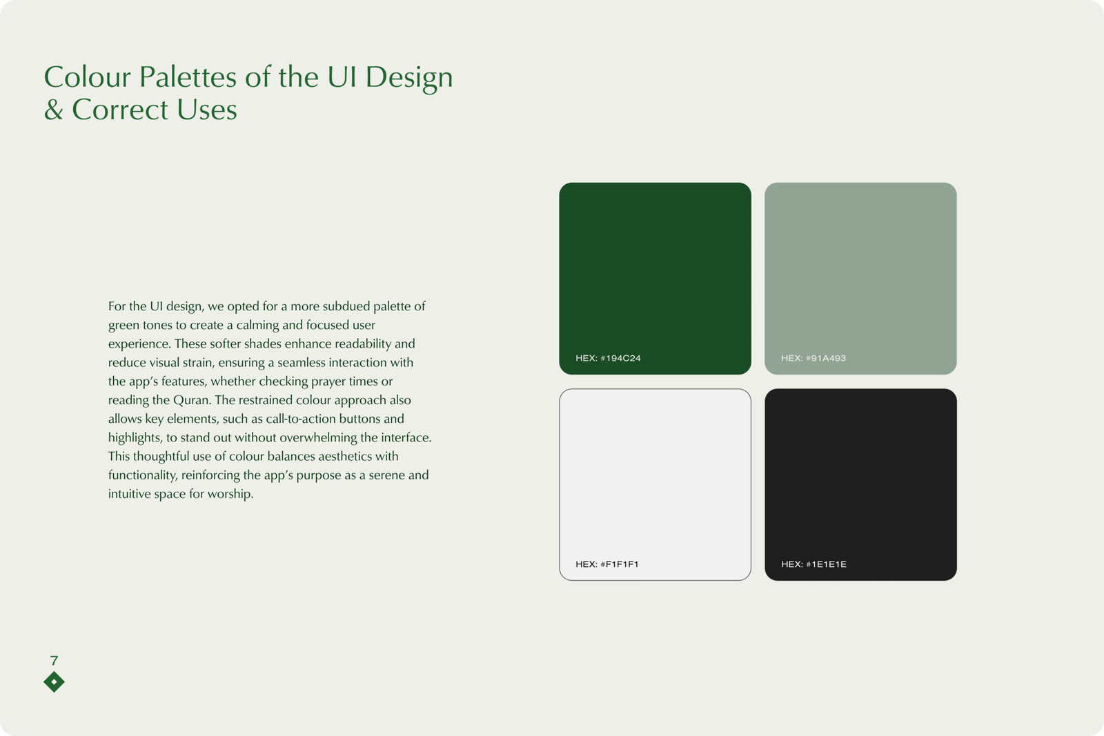 8-Colour Palettes & Correct Uses of UI Design